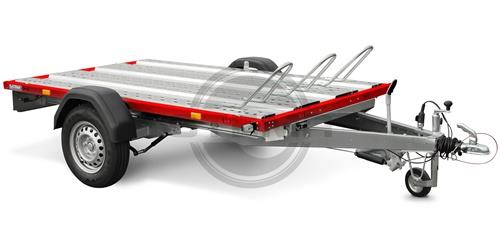 Mietanhaenger Gruppe K (1300 kg) Motorradtransporter 100 km/h, 2 Maschinen mieten mieten