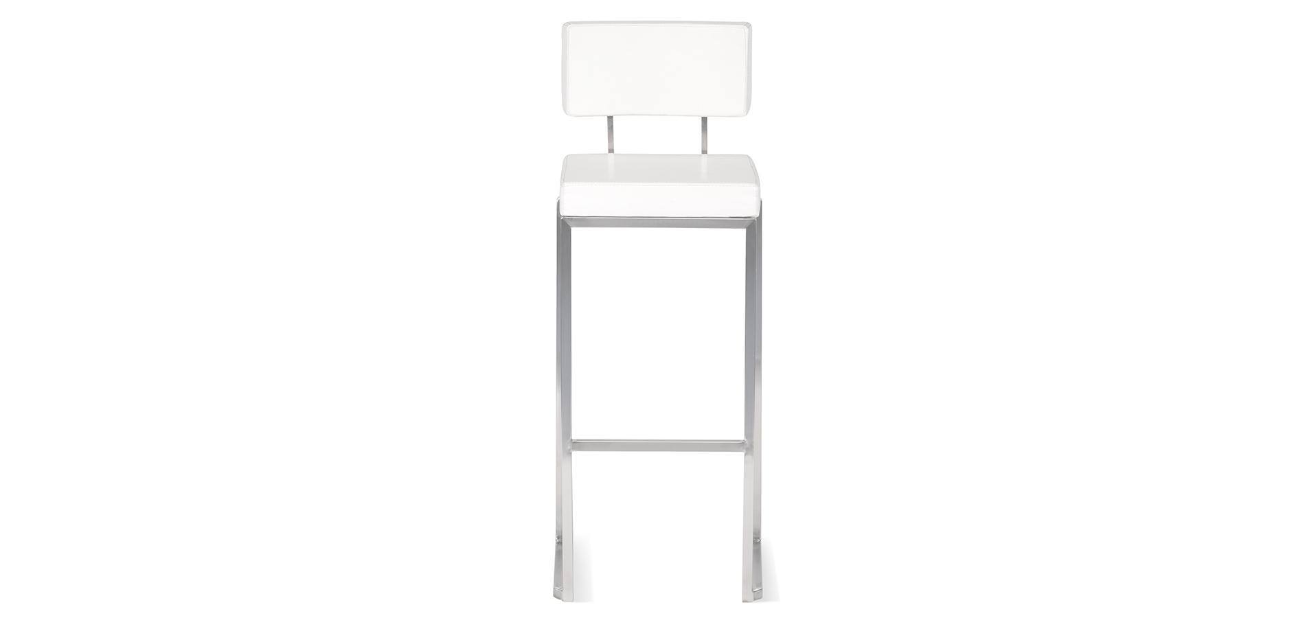 Barhocker Cage weiß mit Lehne mieten bei Furn4Rent