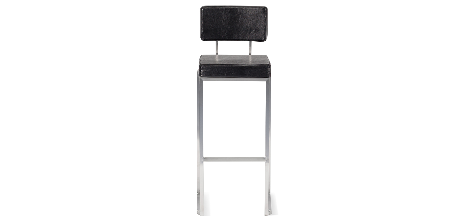 Barhocker Cage schwarz mit Lehne mieten bei Furn4Rent