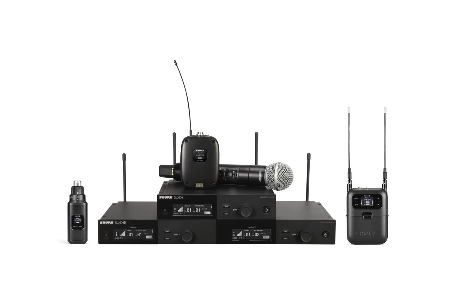Funkmikrofon mieten - Shure SLX-D Doppelempfänger inkl. Beta 58 – 2