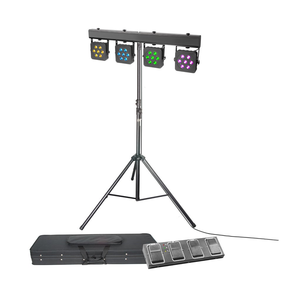 LED-Lichtanlage mieten - Cameo 28x3 W Tri-Color inkl. Stativ & Case