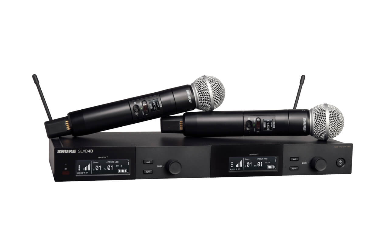 Funkmikrofon mieten - Shure SLX-D Doppelempfänger inkl. Beta 58