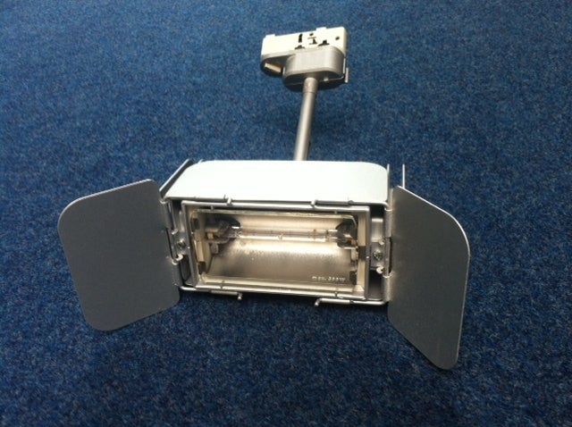 Halogen-Fluter 300 Watt mieten – Hoffmeister, silber
