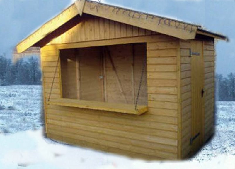 Markthütte / Weihnachtshütte mieten – Verkaufsstand 2 x 2 m für Events