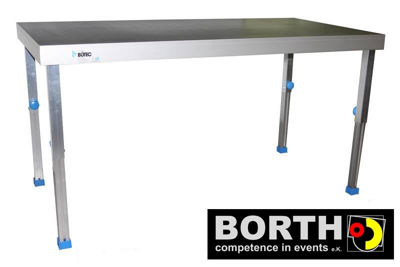Bühnenpodest 2,0 x 1,0 m mieten – TÜV-geprüft, höhenverstellbar – 2