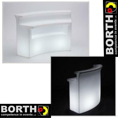 Borth Light Counter mieten – Leuchtthekenelement, Indoor & Outdoor