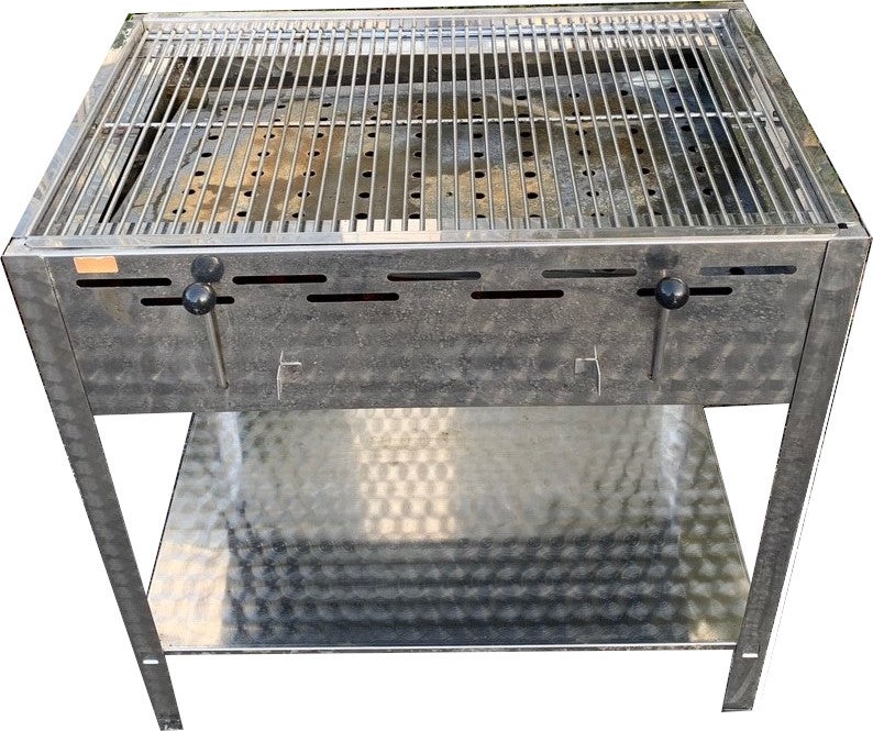 Holzkohlegrill mieten – 76 x 47 cm Grillfläche, höhenverstellbar