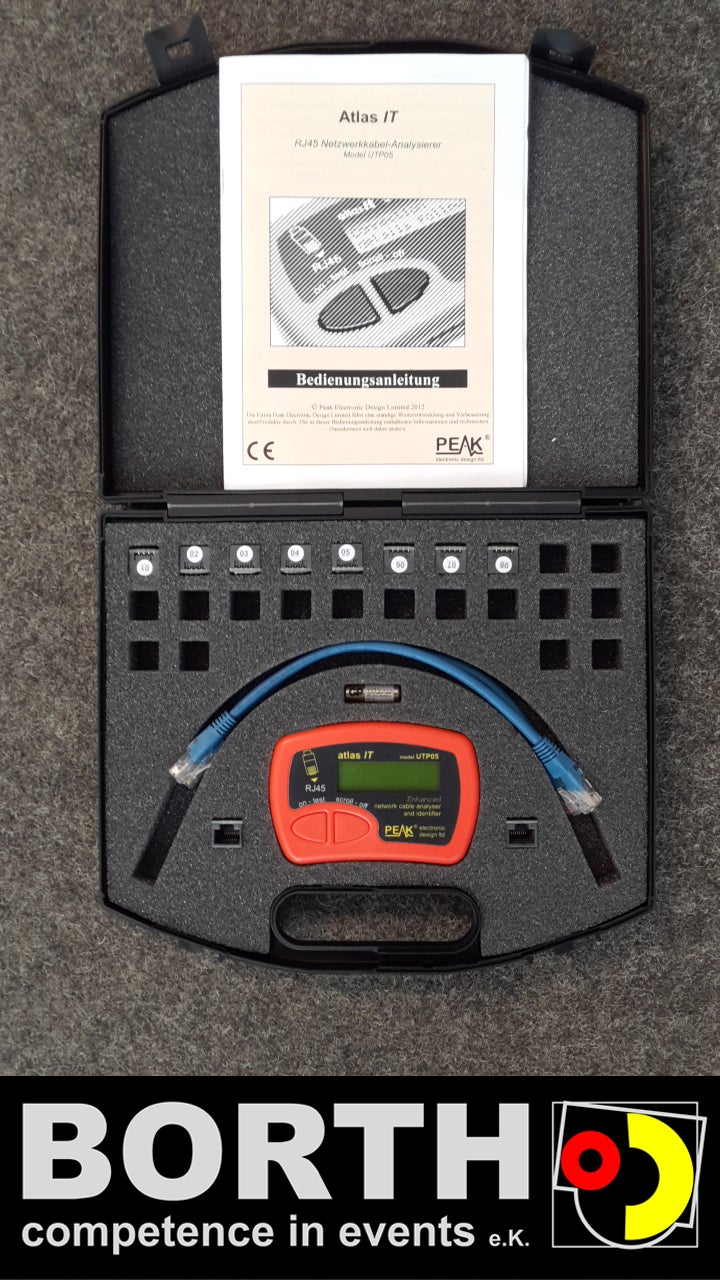 Netzwerkkabel-Tester Atlas IT mieten – RJ45-Kabel & Patch-Panel-Analyse