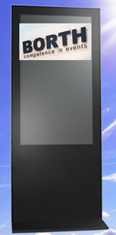 Info-Terminal Touch 46" mieten – Digitale Touchscreen-Stele leihen