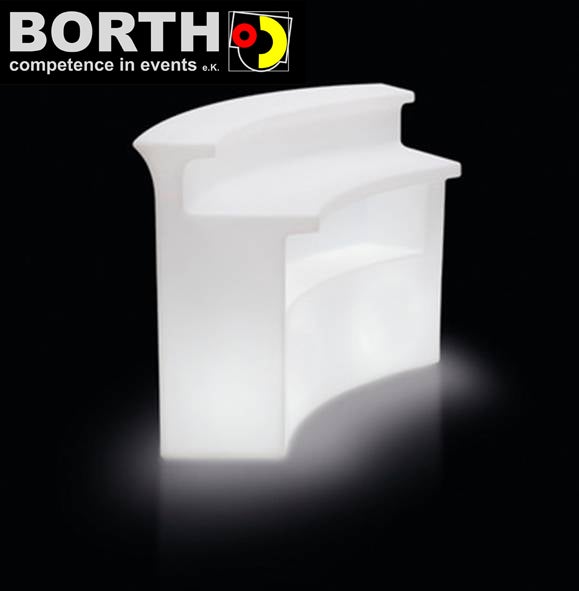 Leuchttheke mieten – beleuchteter Counter aus Acrylglas, 170×110×65 cm – 3