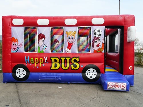 Hüpfburg Happy Bus mieten – Spielspaß für Kinderfeste & Events