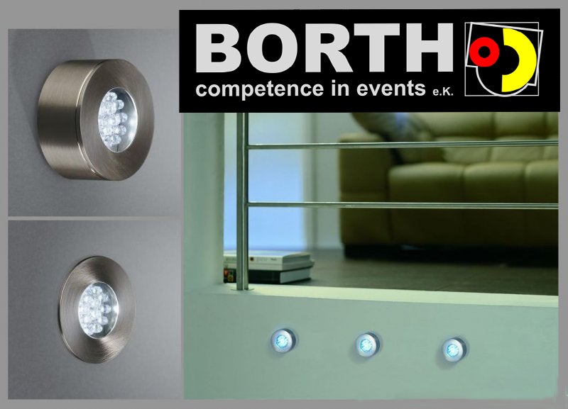 3er-Set LED Aufbau- & Unterbauleuchte mieten – flexible Indoor-Leuchten – 2