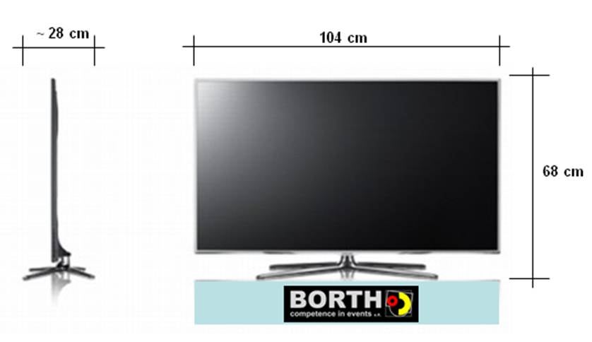 Samsung Monitor 46 Zoll Modell 8090 mieten – großes Display – 2