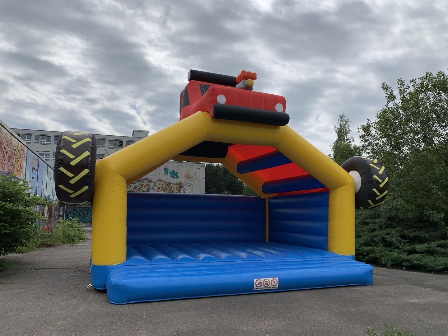 Hüpfburg Monstertruck 7x5m mieten in Chemnitz – Kinderspaß fürs Fest