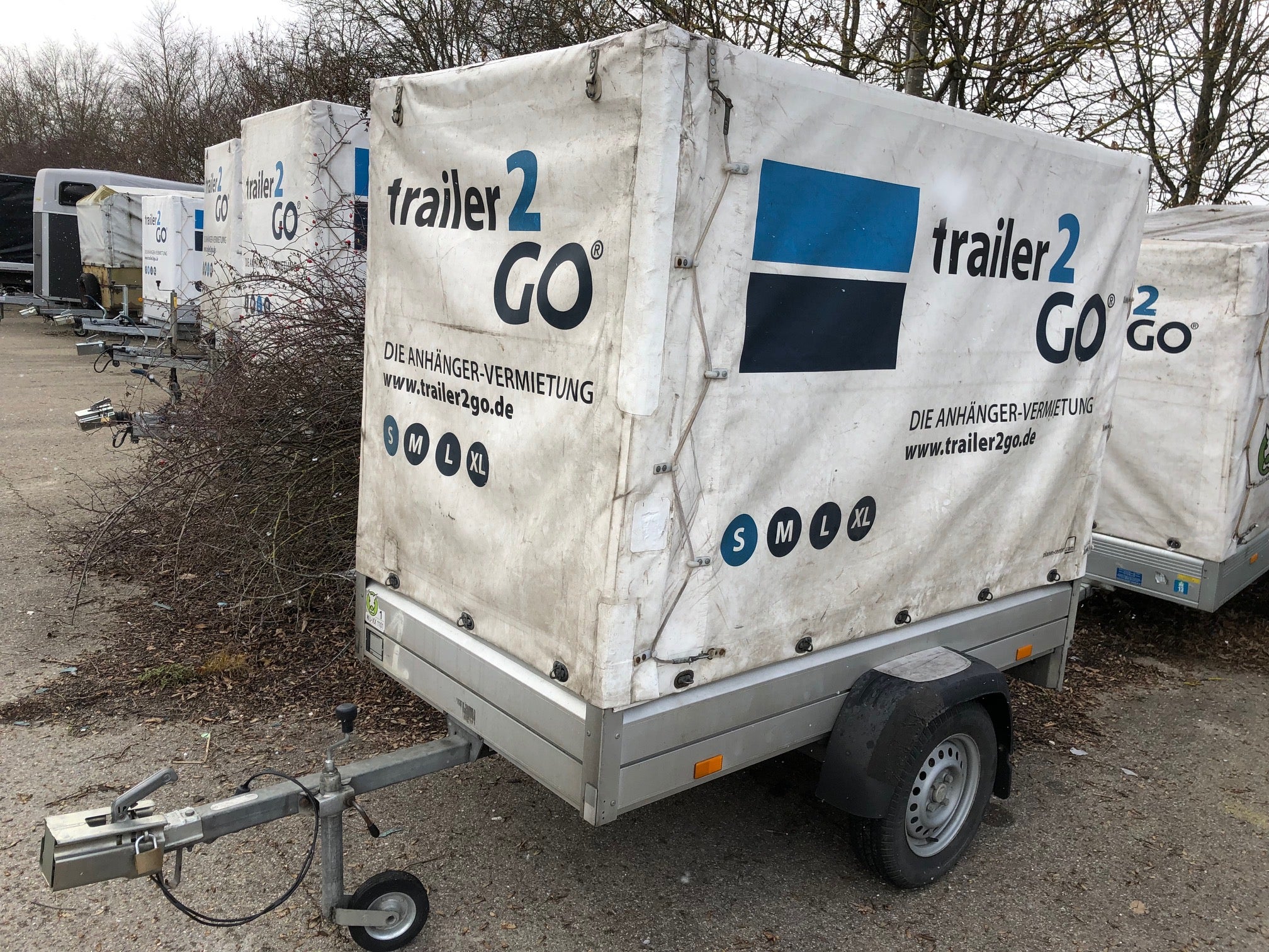 Allzweckanhänger mit Plane mieten – Größe S, 160 cm, 750 kg, ohne BE-Führerschein – 3