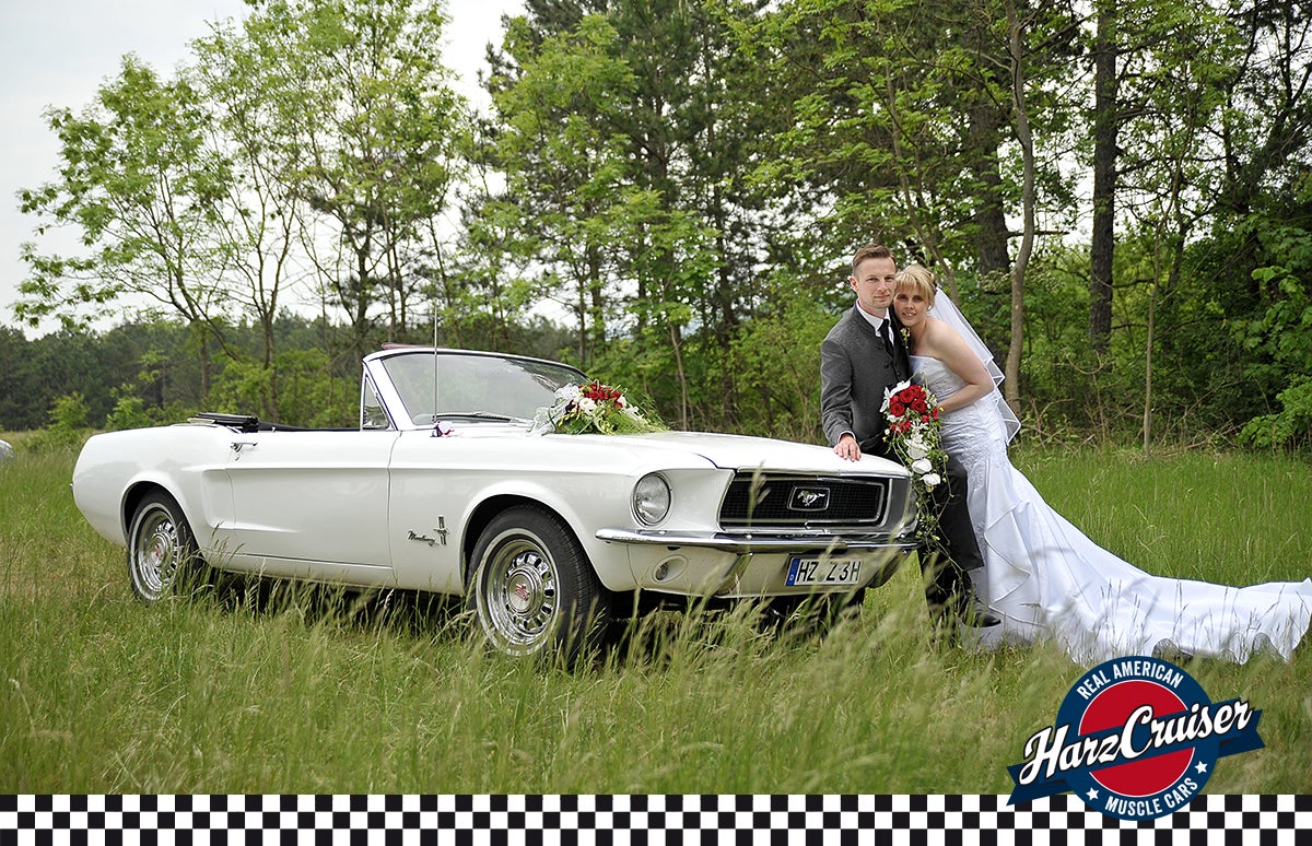 Ford Mustang Cabriolet 1967 als Hochzeitsauto mieten – V8, 230 PS