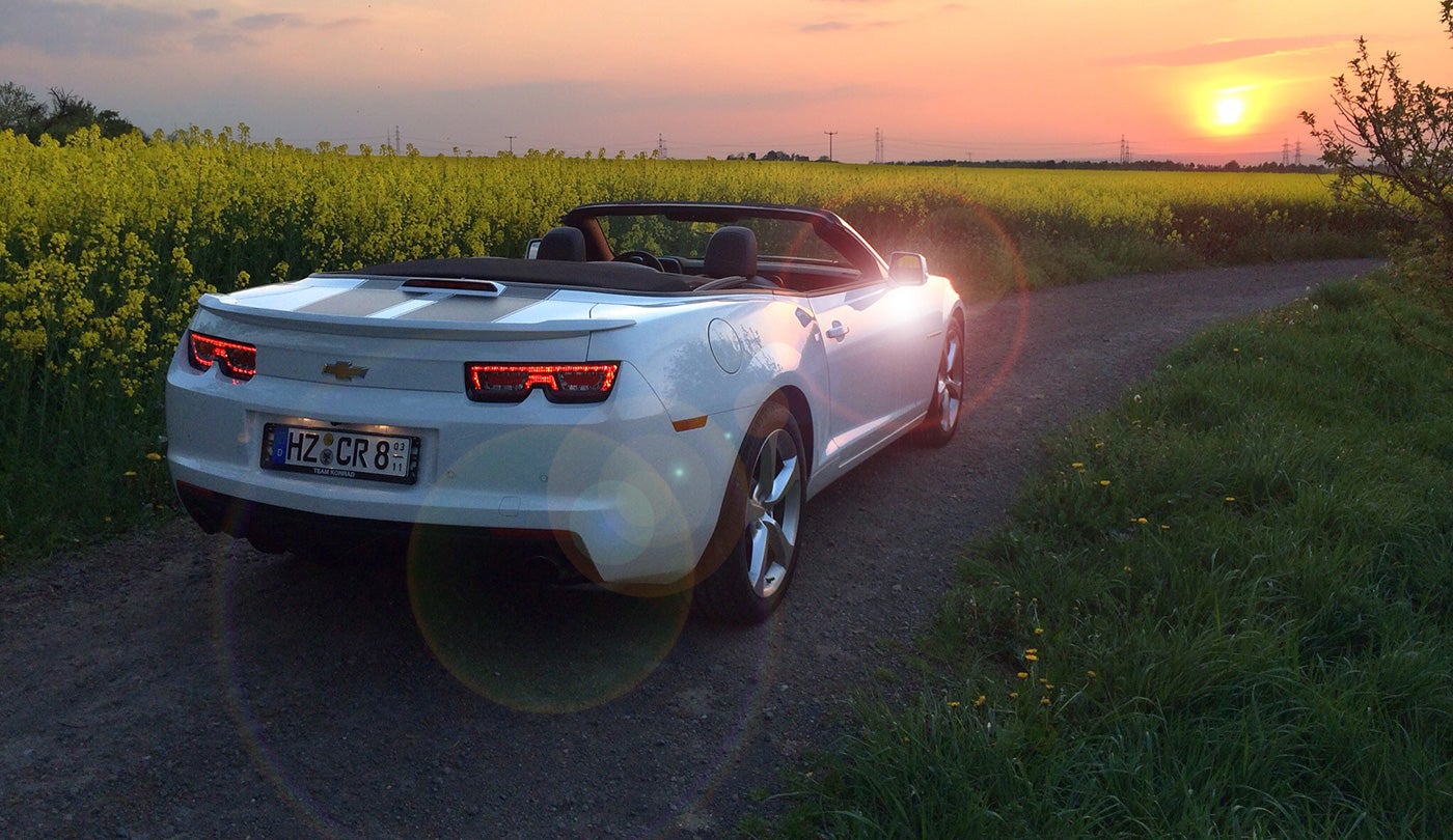 Chevrolet Camaro Cabrio mieten – 6,2 L V8, 421 PS US-Car – 2