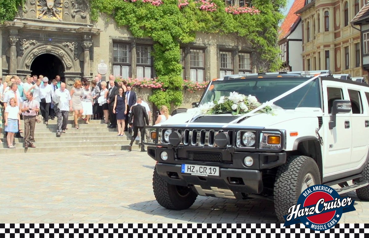 Hummer H2 weiß mieten – V8 Hochzeitsauto, 322 PS, Bj. 2009 – 2