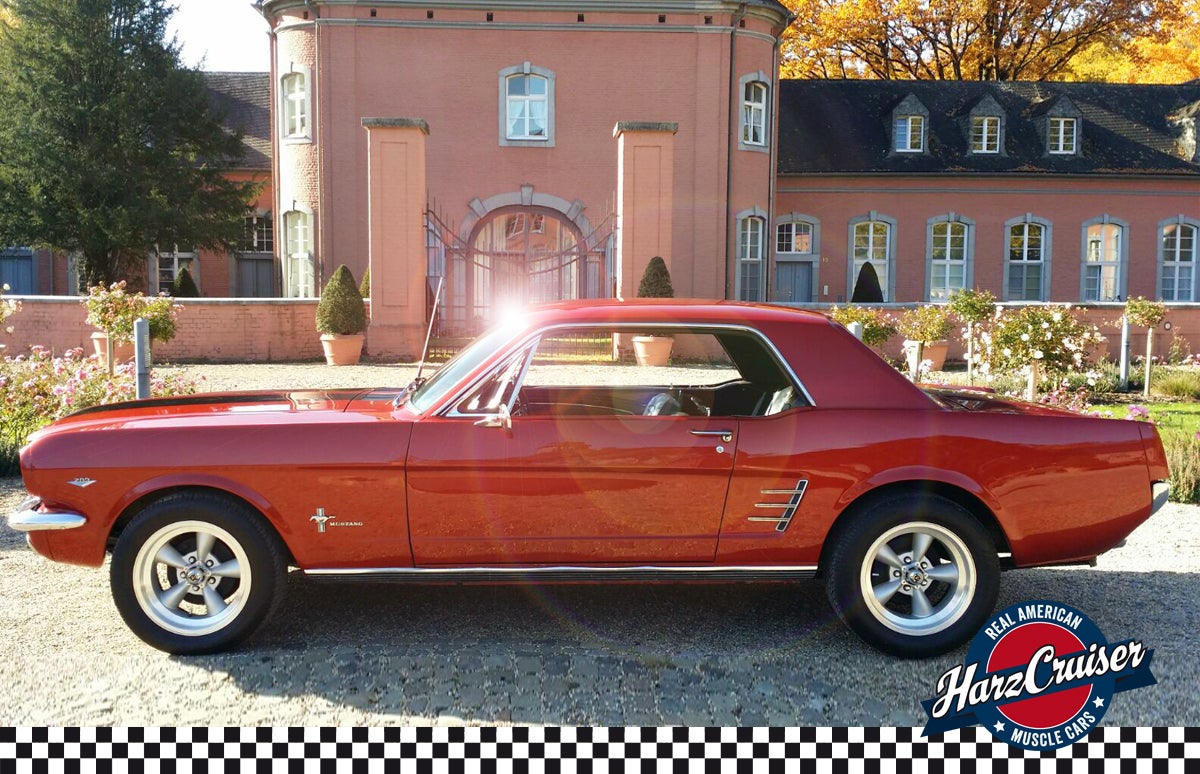 Ford Mustang Coupé 1966 mieten – roter US-Car Oldtimer V8 – 2