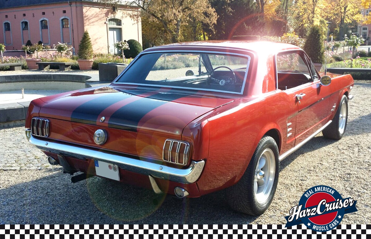 Ford Mustang Coupé 1966 mieten – roter Oldtimer V8, 230 PS – 3