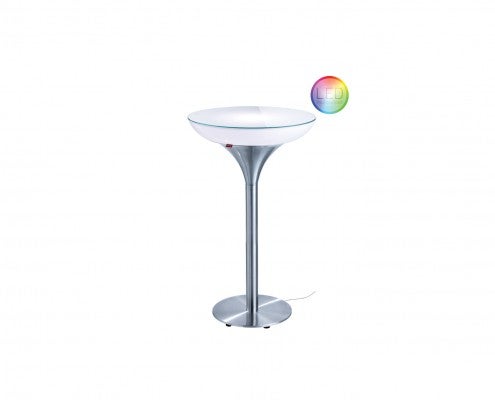 Lounge LED Bartisch 105 cm mieten – Leuchttisch mit Multicolour-LED