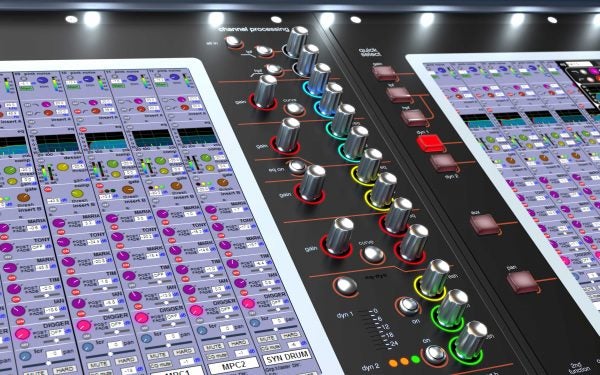 DiGiCo SD12 Digitalmischpult mieten – 96 Kanäle, 24 Fader, Dual MADI – 3