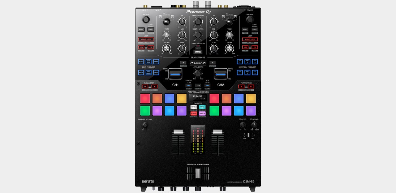 Pioneer DJM-S9 mieten – 2-Kanal DJ-Battle-Mixer mit Magvel Pro Crossfader