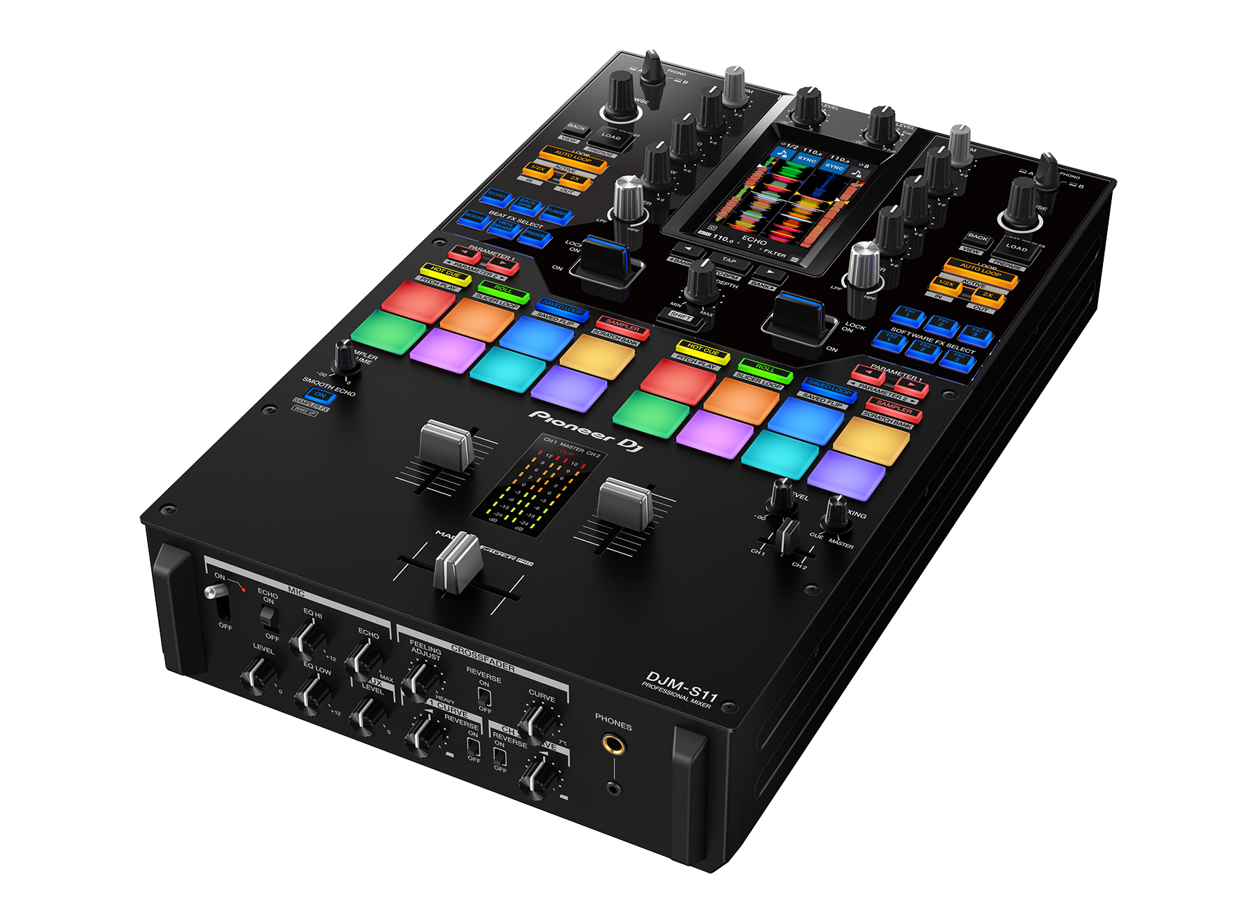 Pioneer DJ DJM-S11 mieten – 2-Kanal DJ-Battle-Mixer mit Touchscreen