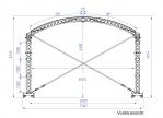 Prolyte Arc Roof mieten – Rundbogendach 6x4 m inkl. Dachplane – 2