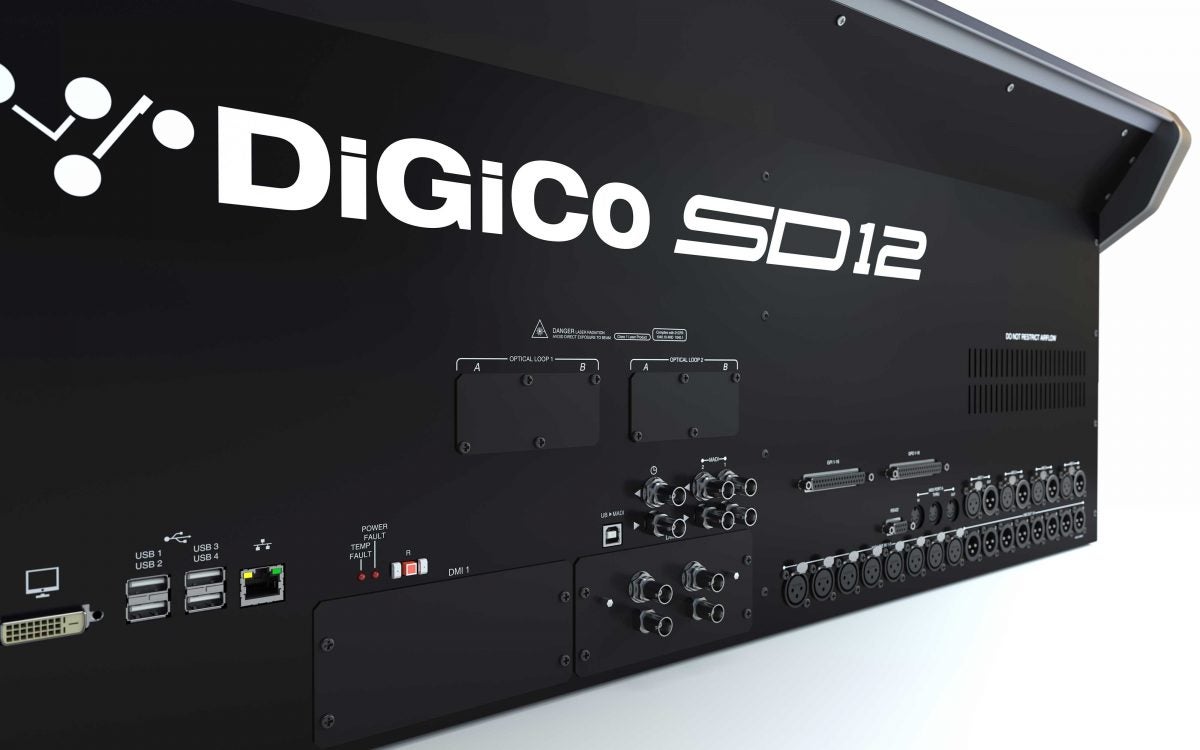 DiGiCo SD12 Digitalmischpult mieten – 96 Kanäle, 24 Fader, Dual MADI – 4