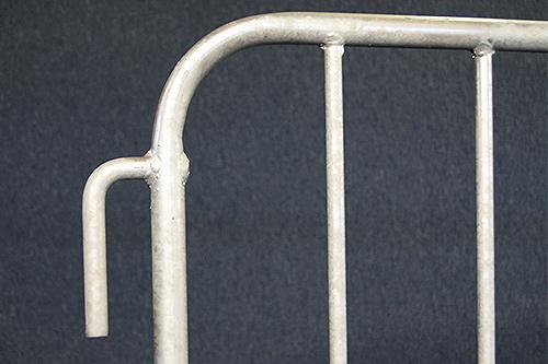 Absperrgitter mieten – Personengitter Profi leicht, verzinkt 2,5x1,1 m – 4