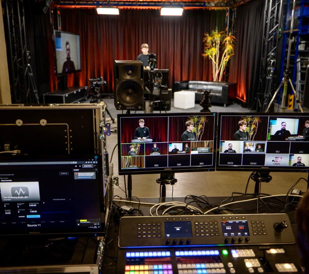 4K Streaming- & Broadcast-Studio mieten – mobil für Webinare & Konferenzen