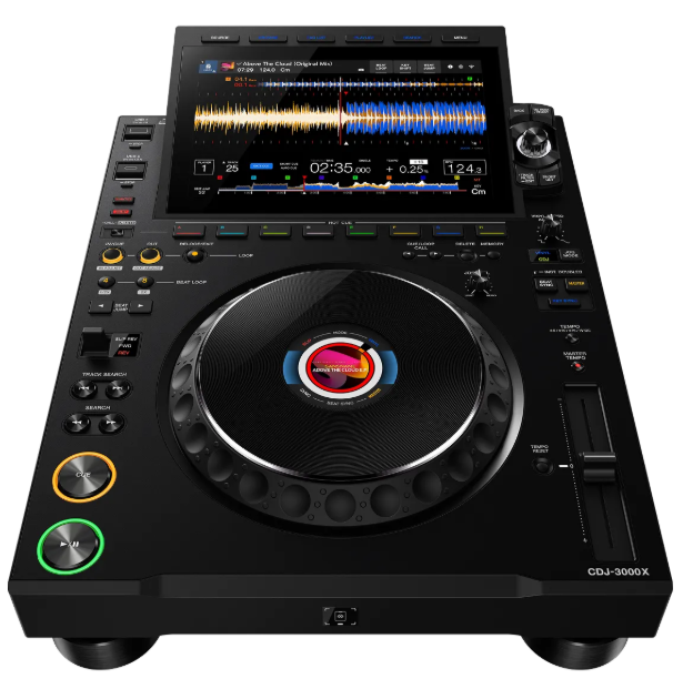 AlphaTheta CDJ 3000X mieten – Profi DJ-Player mit 10,1-Zoll-Touchscreen