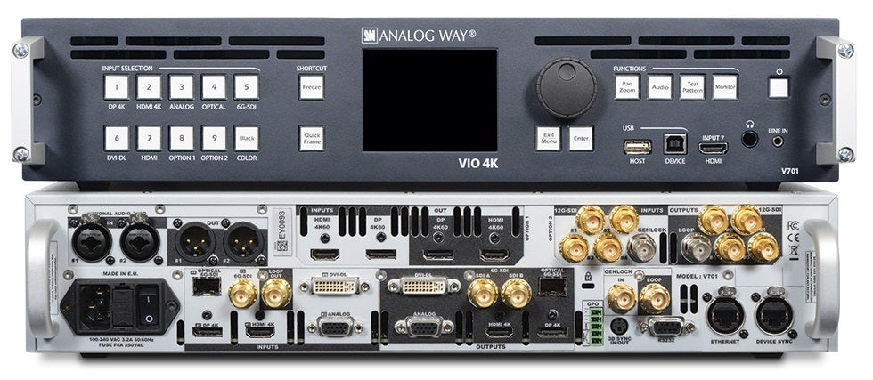 Analog Way VIO 4K (V701) Multi-Format-Konverter mieten – bis 4K@60Hz, LED-Wände – 2