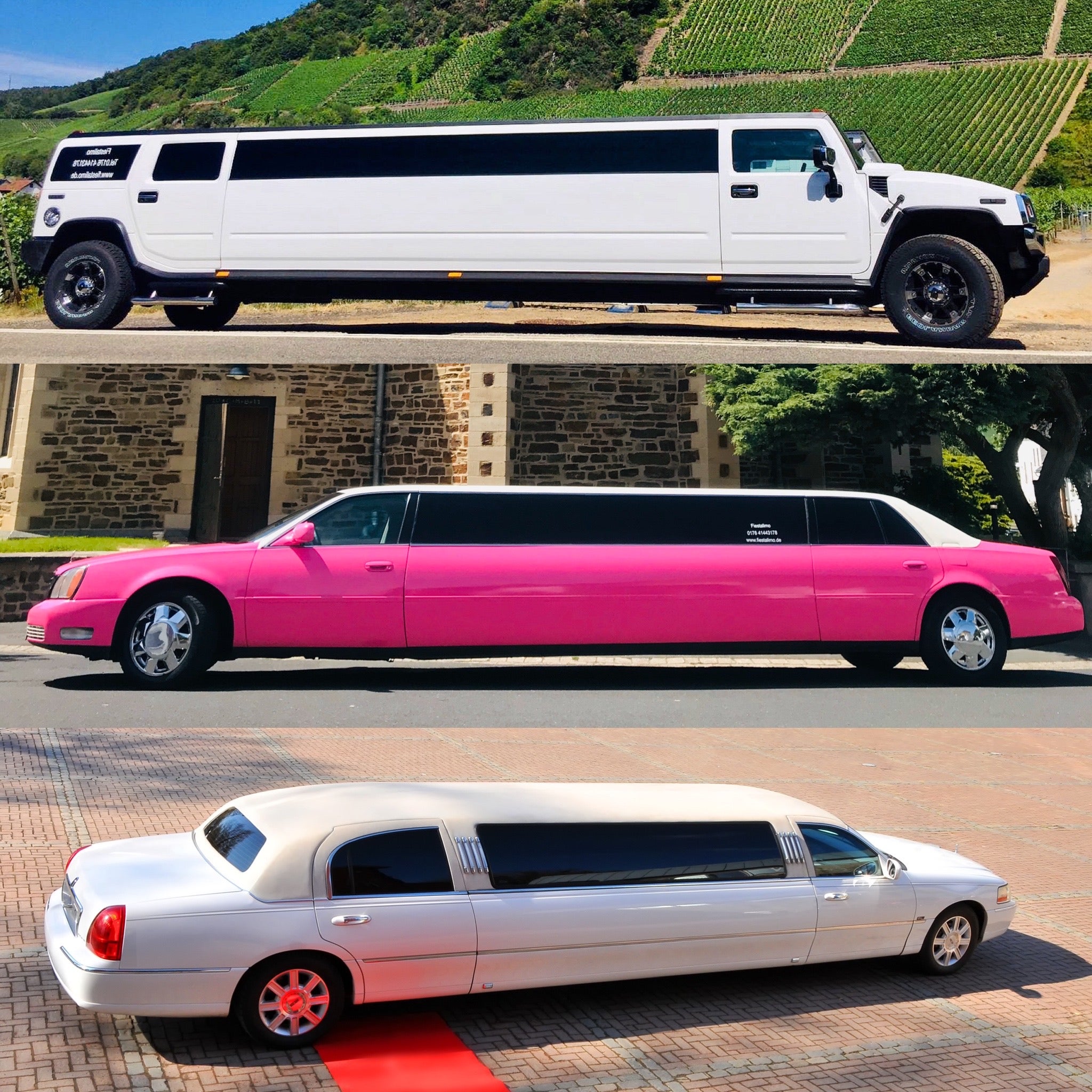 Hummer H2 Stretchlimousine in Weiß mieten – Köln, Bonn, Düsseldorf & ganz NRW