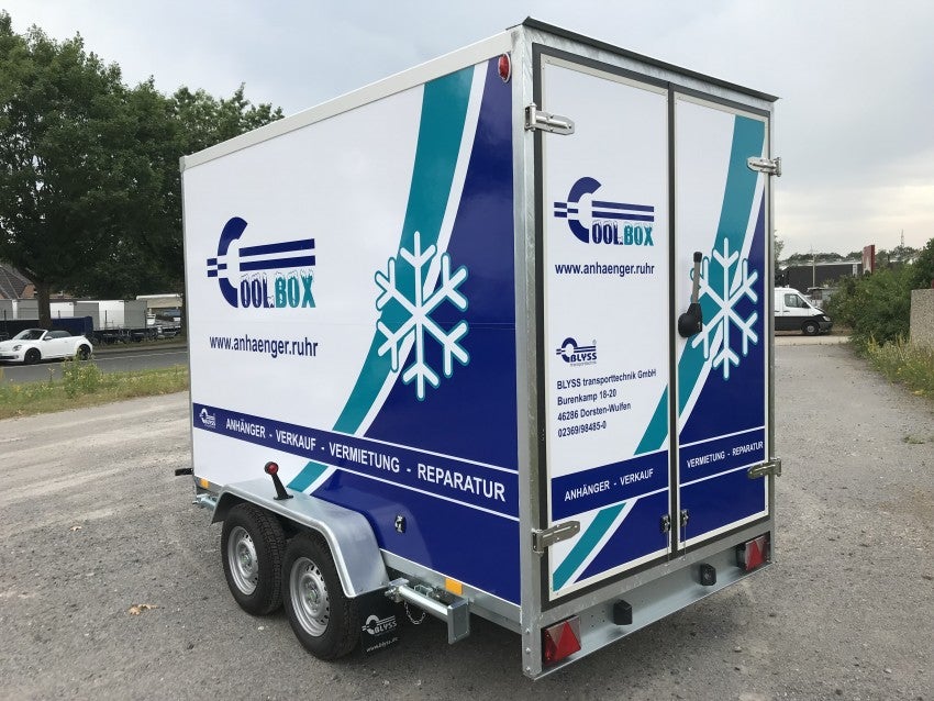 Kühlanhänger mieten – Kühlkofferanhänger FK2030HT, 296x165x200 cm, 2000 kg zGG – 2