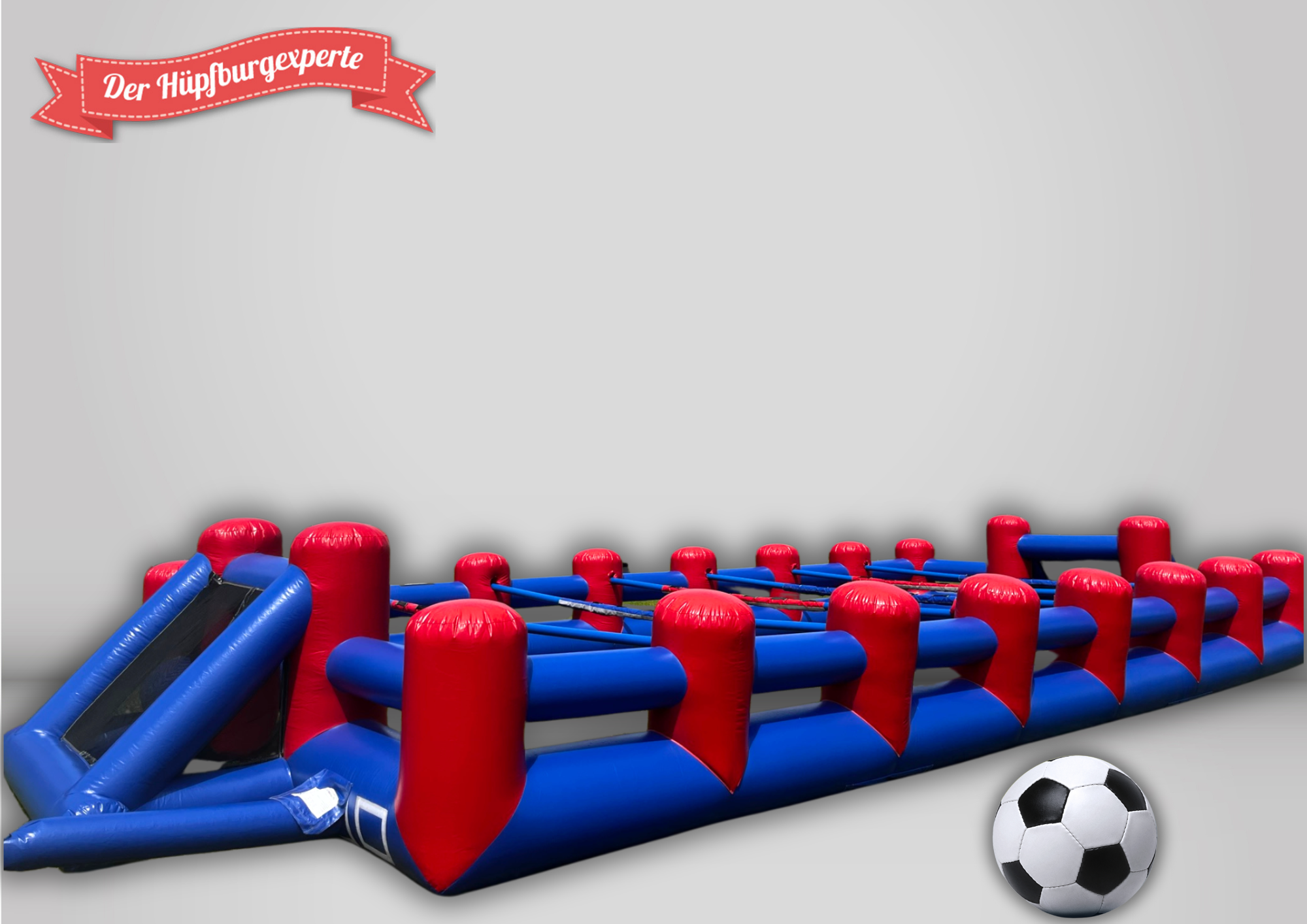 XXL-Menschenkicker mieten 14x6 m – Human Table Soccer für bis zu 12 Spieler, DIN-geprüft – 2