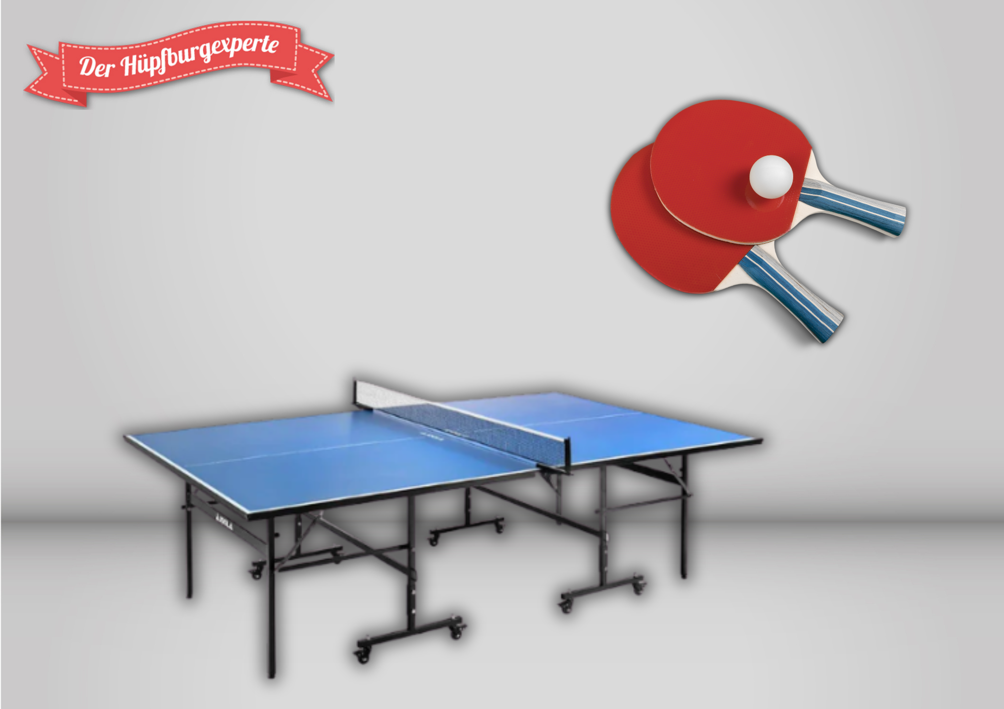 Tischtennisplatte mieten – Turnierplatte & Mini-Tischtennis, auch Kindertischtennis