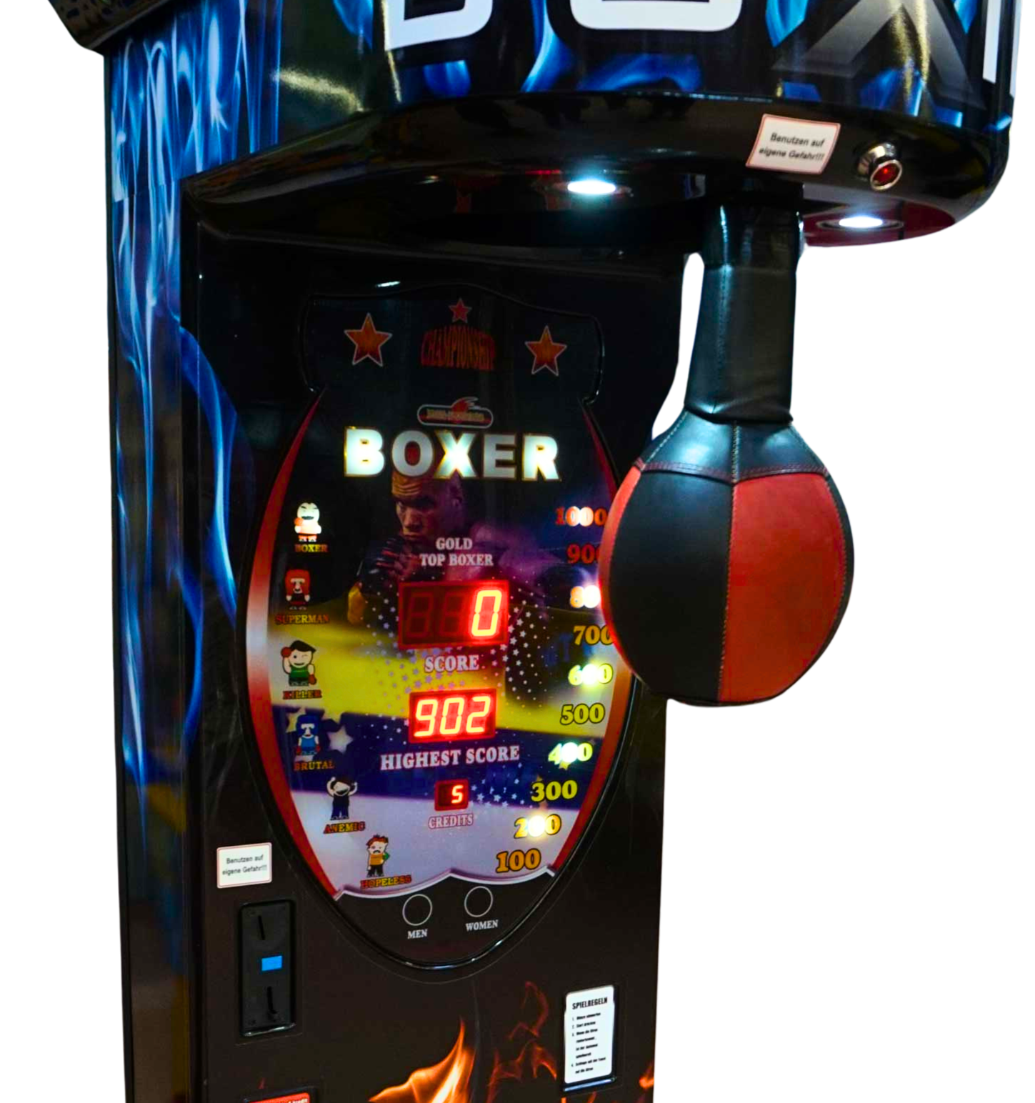Boxautomat mieten – Boxspielautomat & Schlagkraftmesser mit Highscore für Events – 2