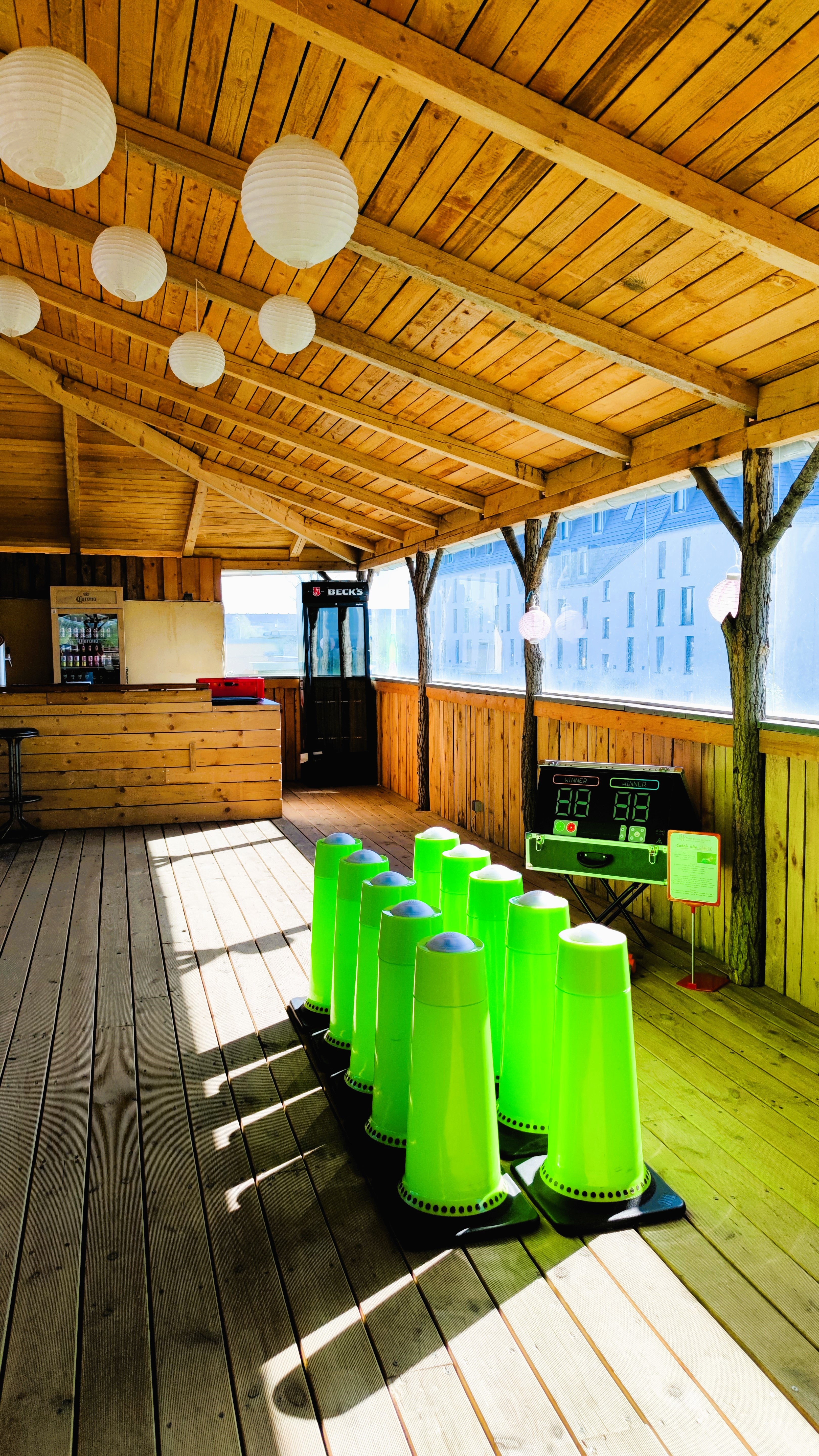 Light Battle Station mieten – interaktives LED-Reaktionsspiel, akkubetrieben – 3