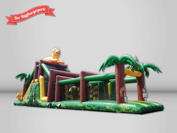 XXL-Hindernisparcours mieten – Hindernisanlage mit Kletterwand & Rutsche, 10x3 / 17x4 m – 3
