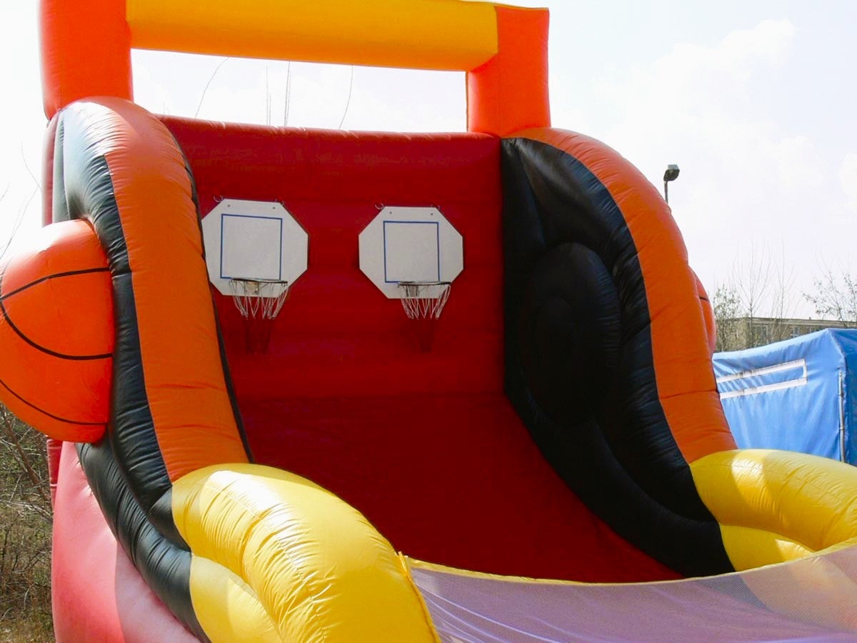 Basketball-Doubleplay mieten – XXL-Basketballkorb, DIN-geprüft, Duell für 2 Spieler – 2