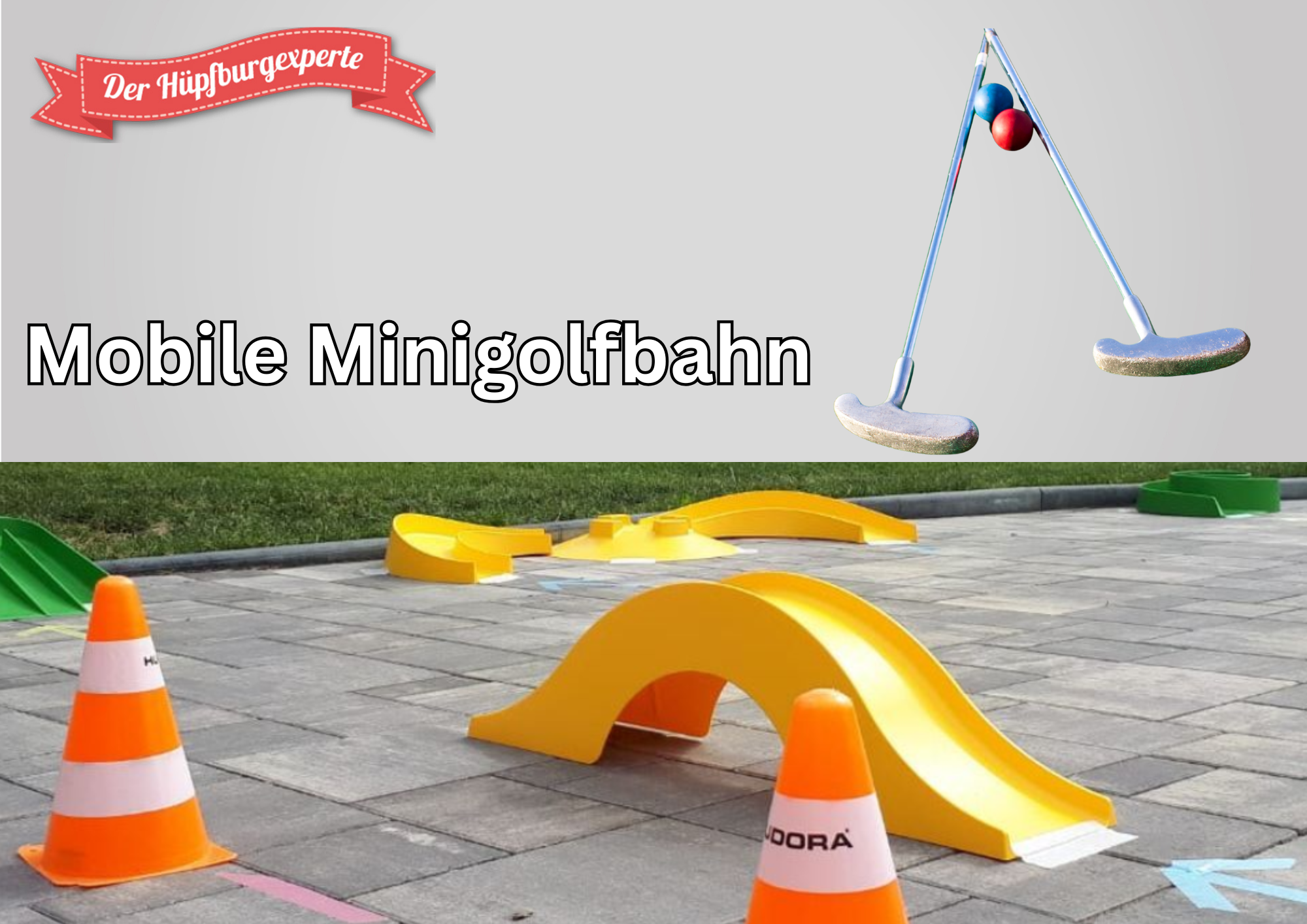 Mobiles Minigolf & Bürogolf mieten – flexible Minigolfbahn fürs Teamevent