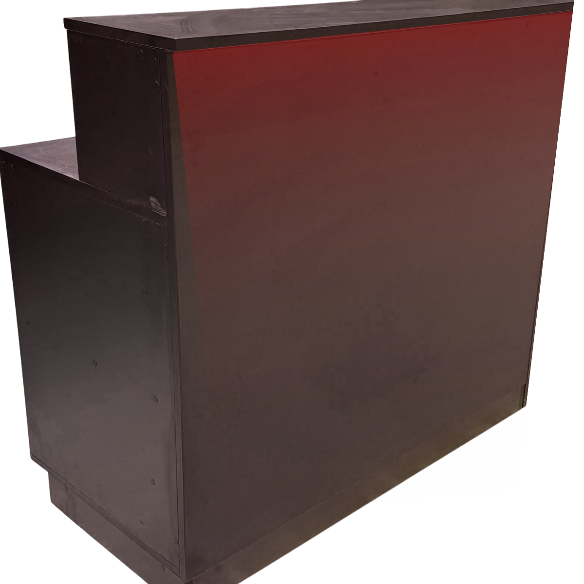 Schwarze Barelemente mieten – beleuchtete LED-Theke für Events & Messen – 4