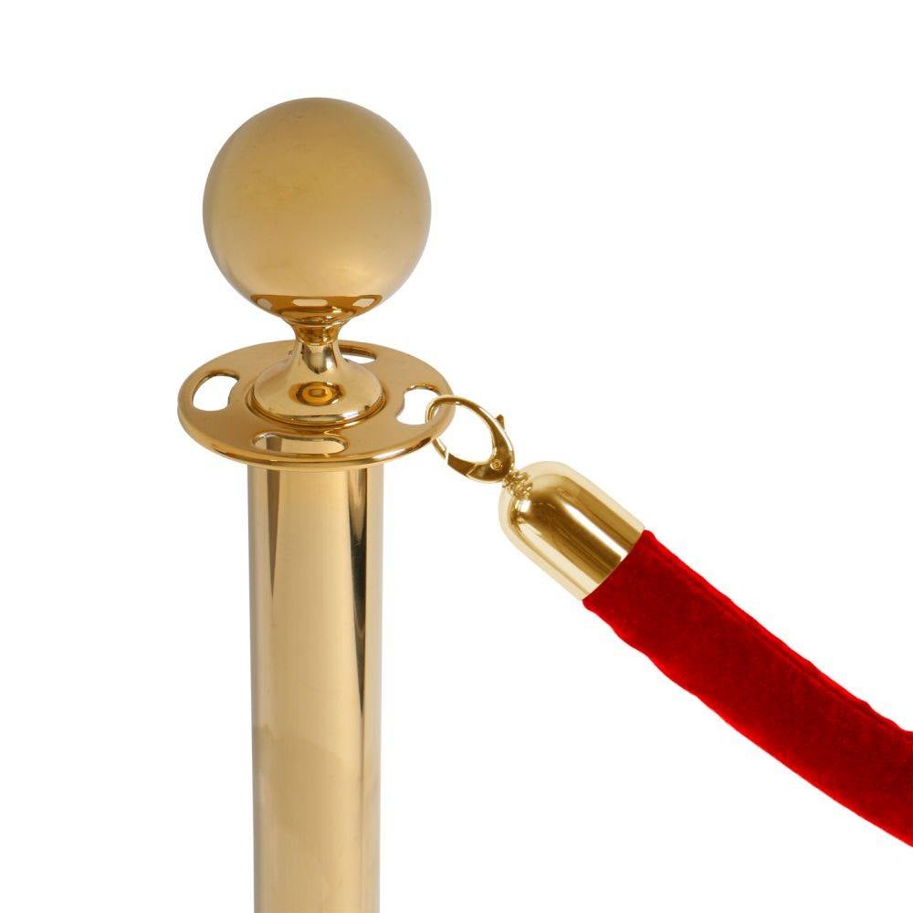 Absperrständer Gold mieten – Tensatoren & Personenleitsystem mit Stoffband – 2