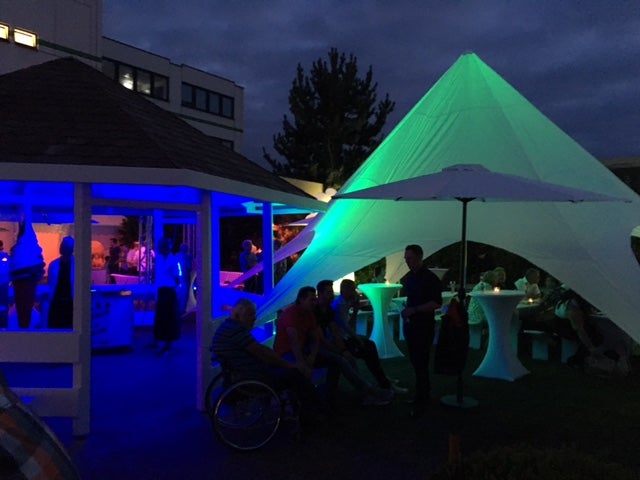 Sternenzelt mieten – Eventzelt 10 x 10 m, weiß – 3