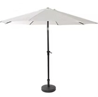 Sonnenschirm mieten – weiß, höhenverstellbar, Ø 3 m