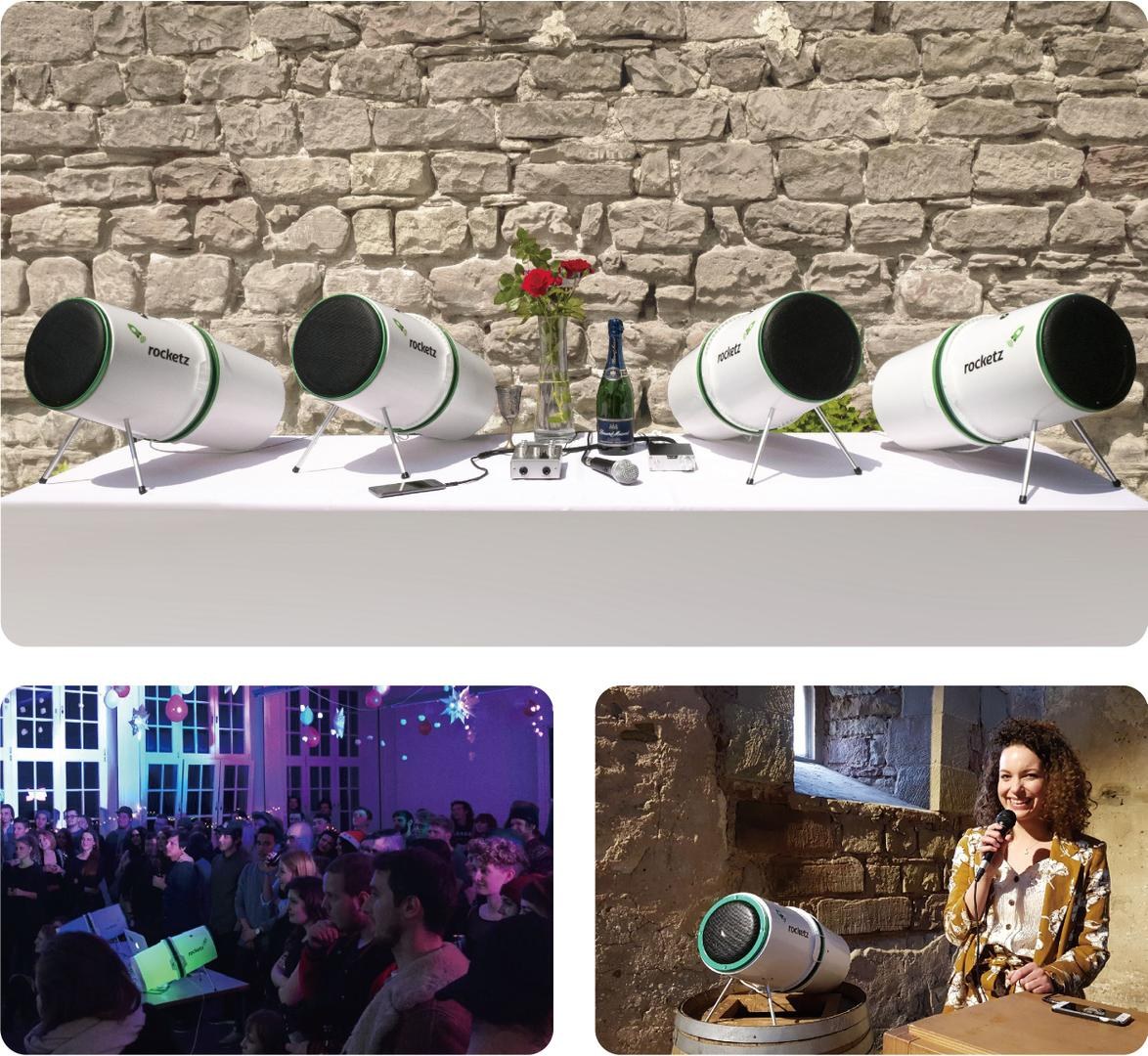 EVENT & HOCHZEIT PAKET DELUXE - 4 Lautsprecher, Mischpult, Mikro inkl.