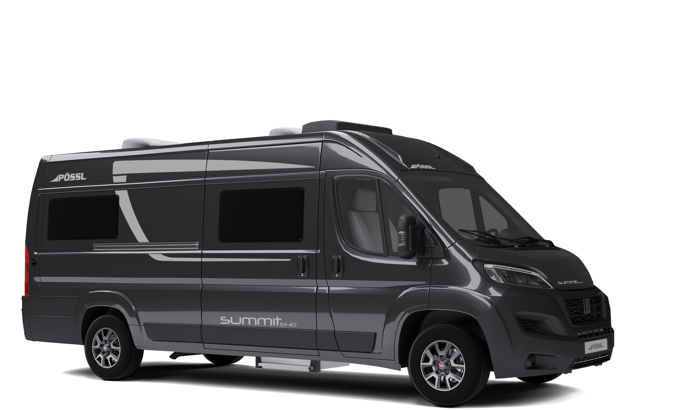 Kastenwagen 6,40 m mit Längsbetten mieten - z.B. Pössl Roadcruiser