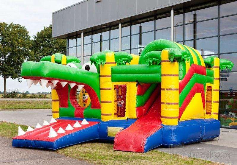 Hüpfburg Krokodil Multiplay mieten in Selfkant – Hüpfburg